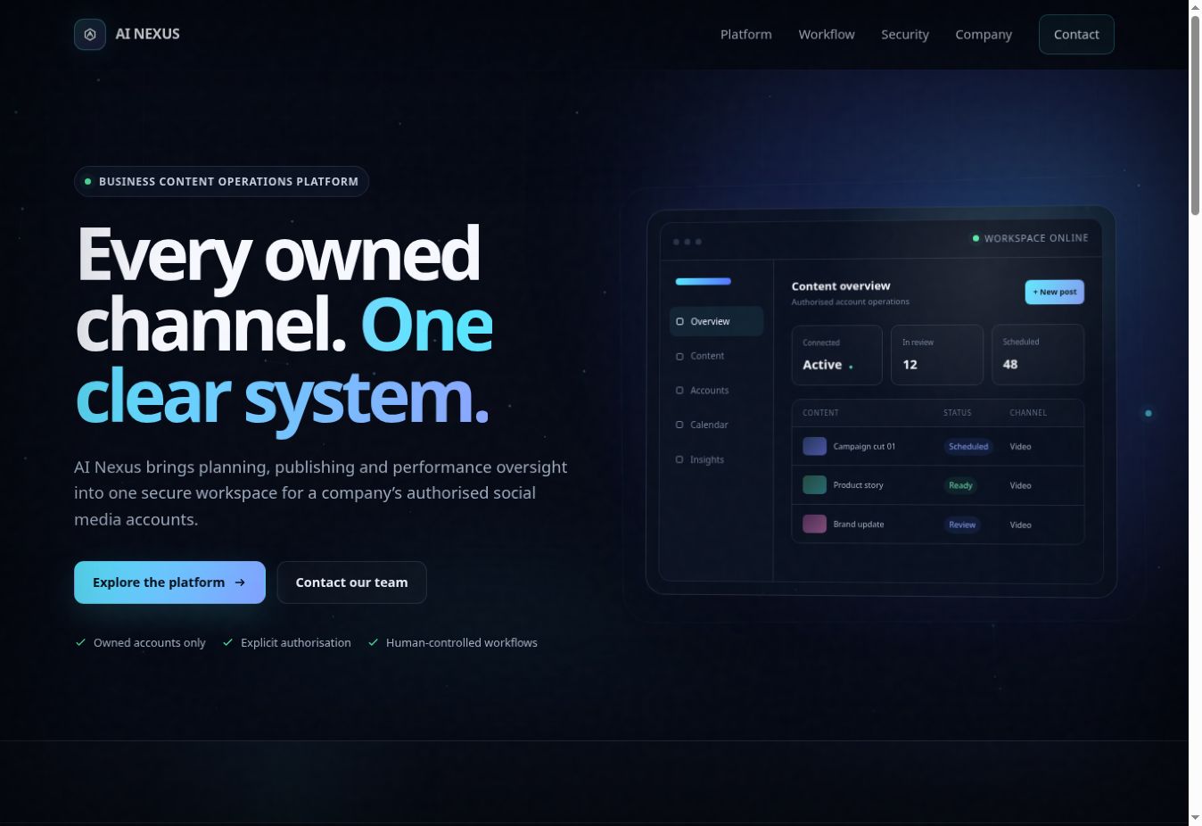 Náhľad projektu AI Nexus